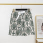 Women's Cotton Silk Pajama Pants Summer Thin Shorts Loose Casual