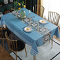 Printed Check Thickened Round Table Wash Free