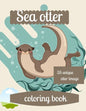Sea otter coloring book: A coloring book for adults and kids otter image design paperback - Paperback