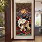 Thai Zen Elephant Fabric Wall Hanging Tapestry