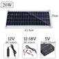 Outdoor Charging Polysilicon Battery Dual USB Interface Solar Panel