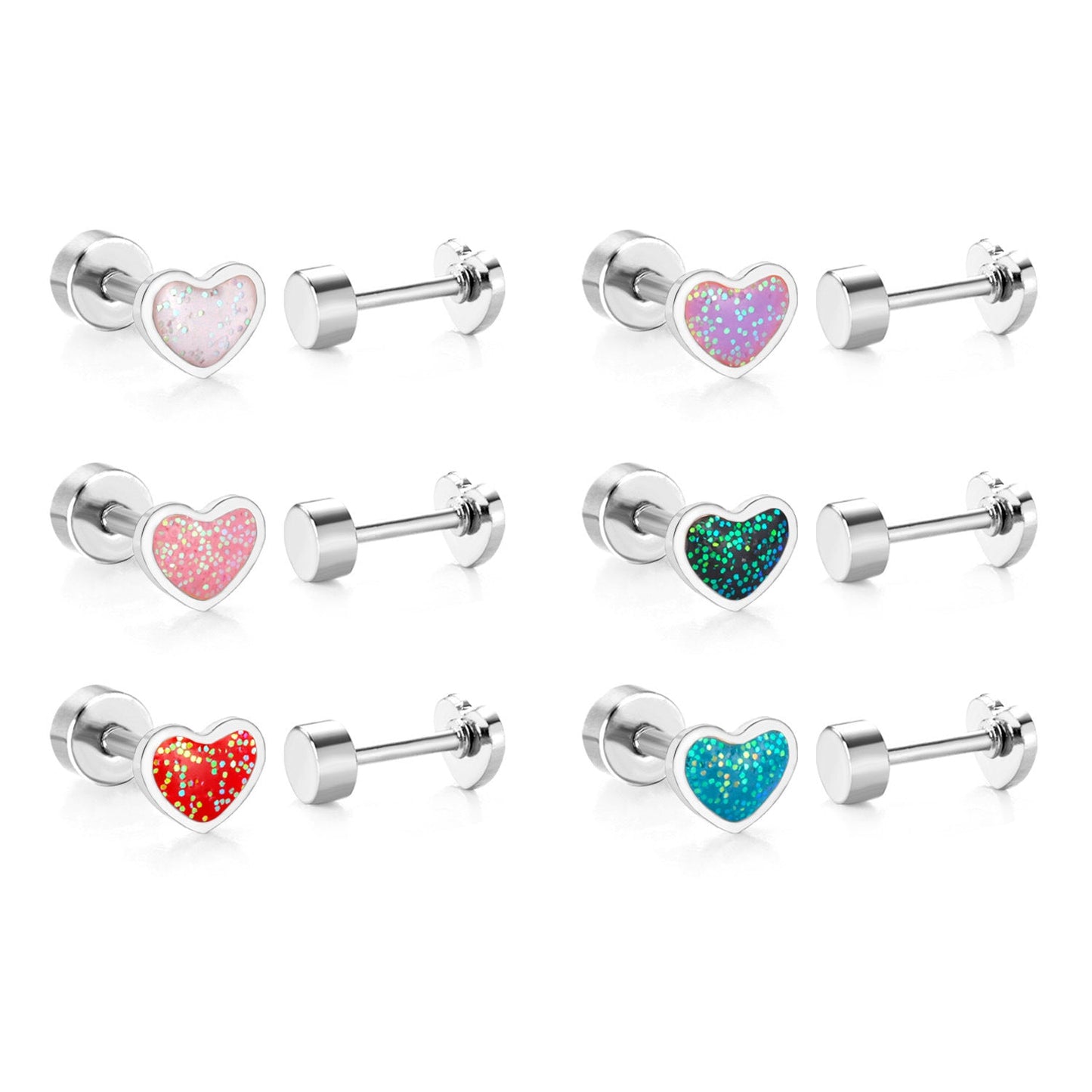 Cute And Sweet Crown-flower Earrings Stainless Steel Stud Earrings