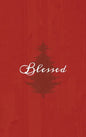 Blessed: A Red Hardcover Decorative Book for Decoration with Spine Text to Stack on Bookshelves, Decorate Coffee Tables, Christmas Decor, Holiday Deco - Hardcover