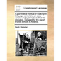 A Grammatical Institute of the English Language; Comprising an Easy, Concise and Systematic Method of Education. Designed for the Use of English Schoo - Paperback