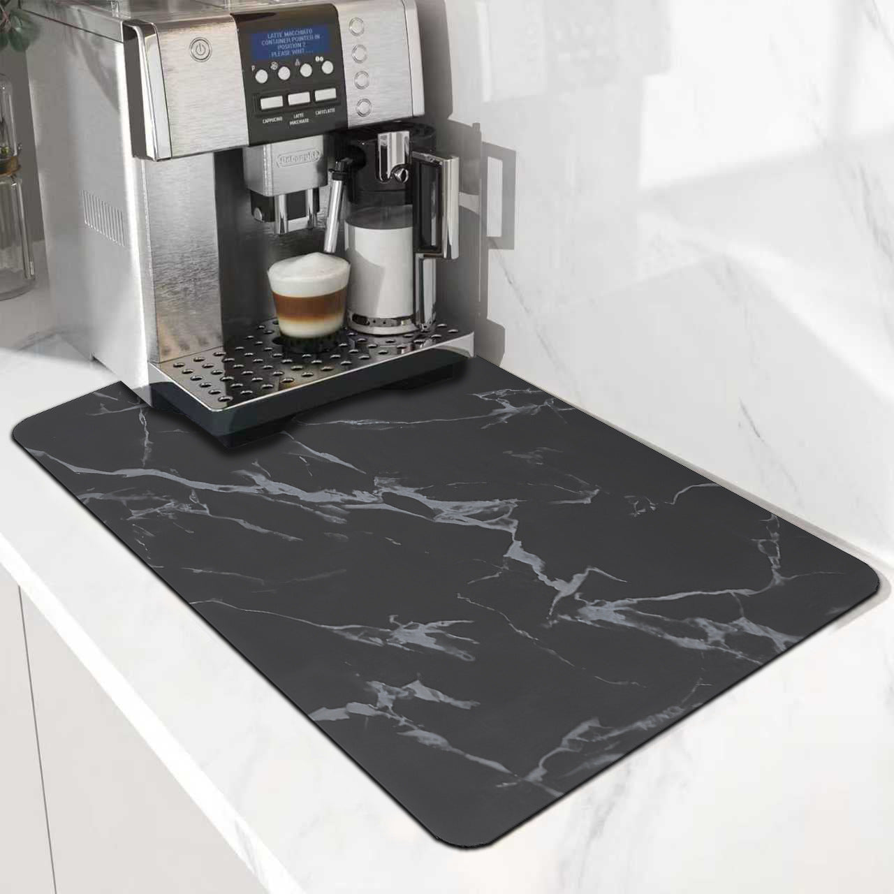 Simple Solid Color New Style Diatomaceous Earth Coffee Machine Mat