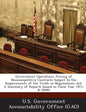 Government Operations: Pricing of Noncompetitive Contracts Subject to the Requirements of the Truth-in-Negotiations Act: A Summary of Reports Issued i - Paperback