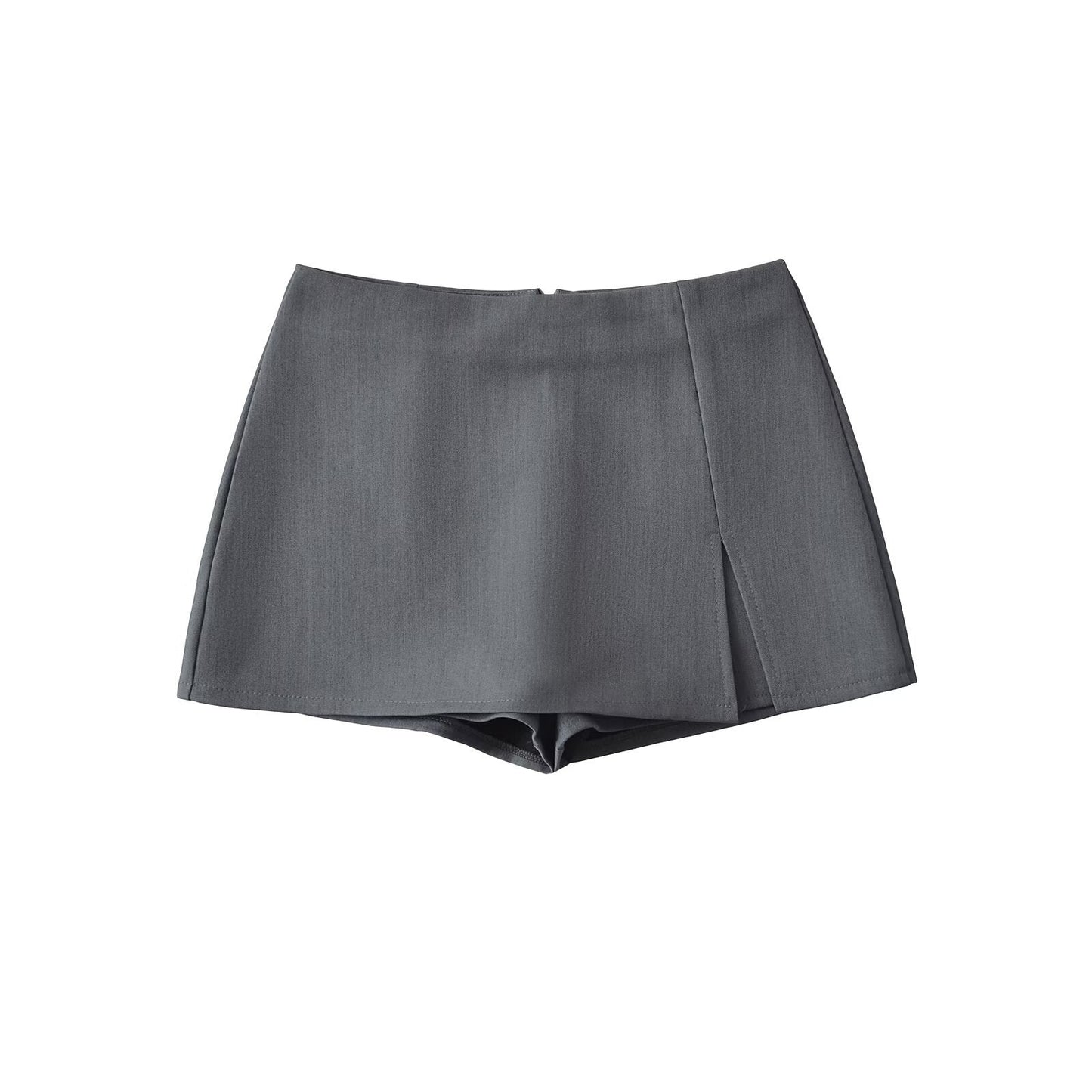 High-waisted Figure-flattering A-line Skirt With A Stylish Slit
