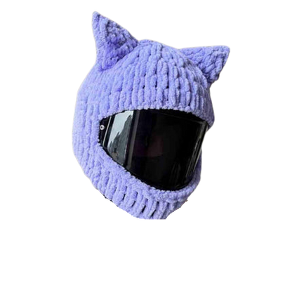Handmade Knitted Cartoon Cover for Motorcycle Helmet
