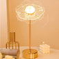 Flowers Decorated Table Lamp Bedroom Ins Warm