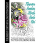Flowers, Snakes, Birds, Owls and Koi Coloring Book: Traditional Japanese American Tattoo Coloring Book - Paperback