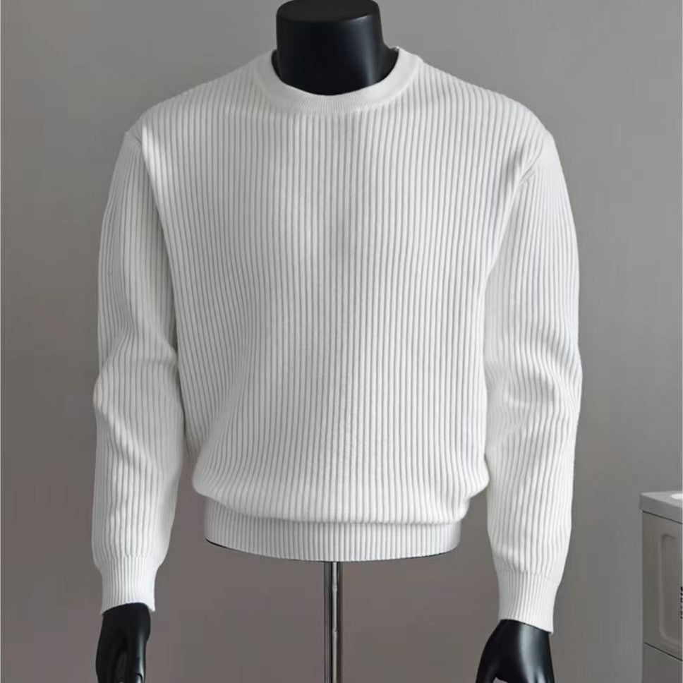 Knitted Sweater Men's Retro Loose Long-Sleeve Top