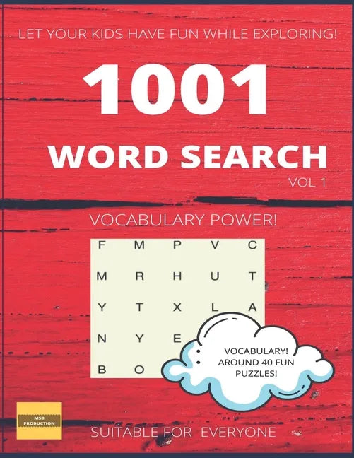 1001 Fun Word Search: Suitable to Improve Vocabulary and Have Fun! - Paperback