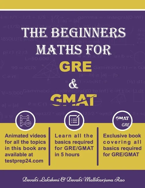 The Beginners Maths for GRE & GMAT: GRE GMAT Maths - Paperback