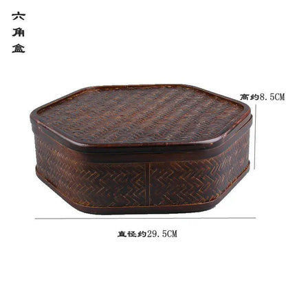 Bamboo & Lacquer Tea Set Storage Box – Chinese Tea Organizer