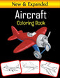 Aircraft Coloring Book: 50 Premium Quality Airplane Coloring Pages - Paperback