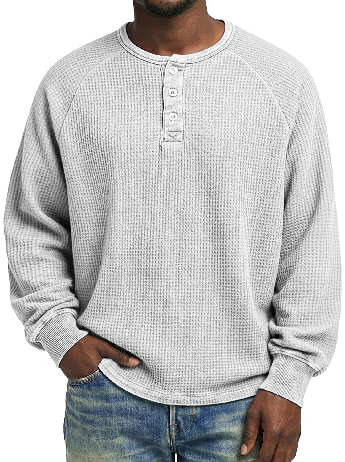 Mens Fashionable Printed Casual Long-sleeve Shirt