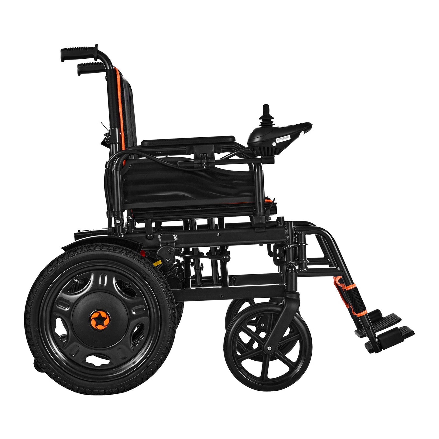 Wheelchair Electric Foldable Carbon Steel 265 LB 13 Mile Range 42x27x38 In