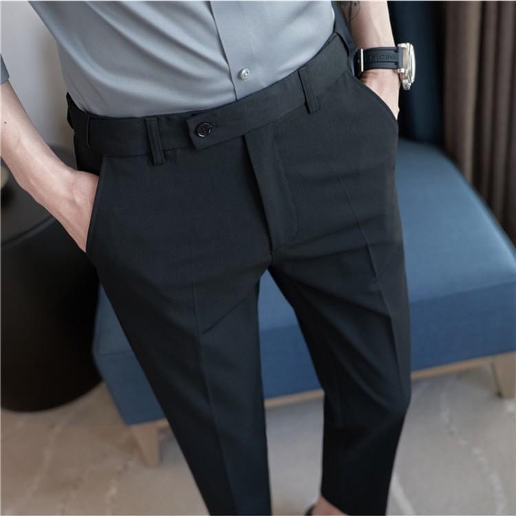 SpringSummer New Arrival Light-Luxury, Wrinkle-Resistant, Stretch-Waist Casual Suit Trousers For Men