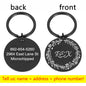 Round Metal Pet Brand Titanium Steel Brand