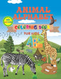 Animal Alphabet Coloring Book For Kids Ages 4-9 Years: Fun Learning English Alphabet Coloring Book With Animals - Paperback