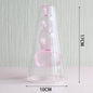 Retro Glass Vase Flower Transparent Brown Yellow Simple Table Setting Art
