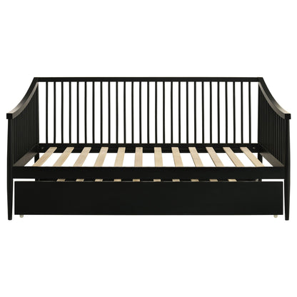 Delgado Windsor Twin Wood Daybed with Trundle Black