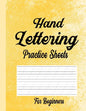 Hand Lettering Practice Sheets for Beginners: Blank Lined Practice Worksheets for Calligraphy Alphabet Tracing, Extra Pages for exercise Word & Senten - Paperback