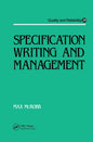 Specification Writing and Management - Paperback