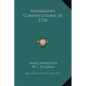 Anderson's Constitutions of 1738 - Hardcover