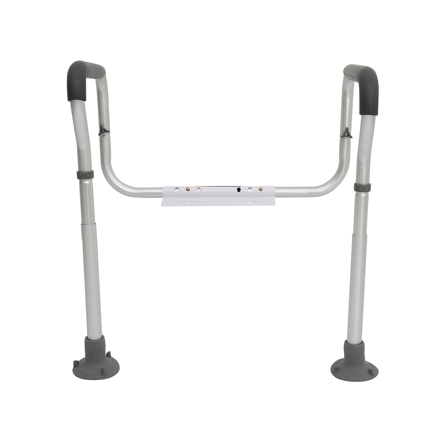 Toilet Safety Rail Frame Aluminum 300 LB Adjustable Width Height Padded Arms