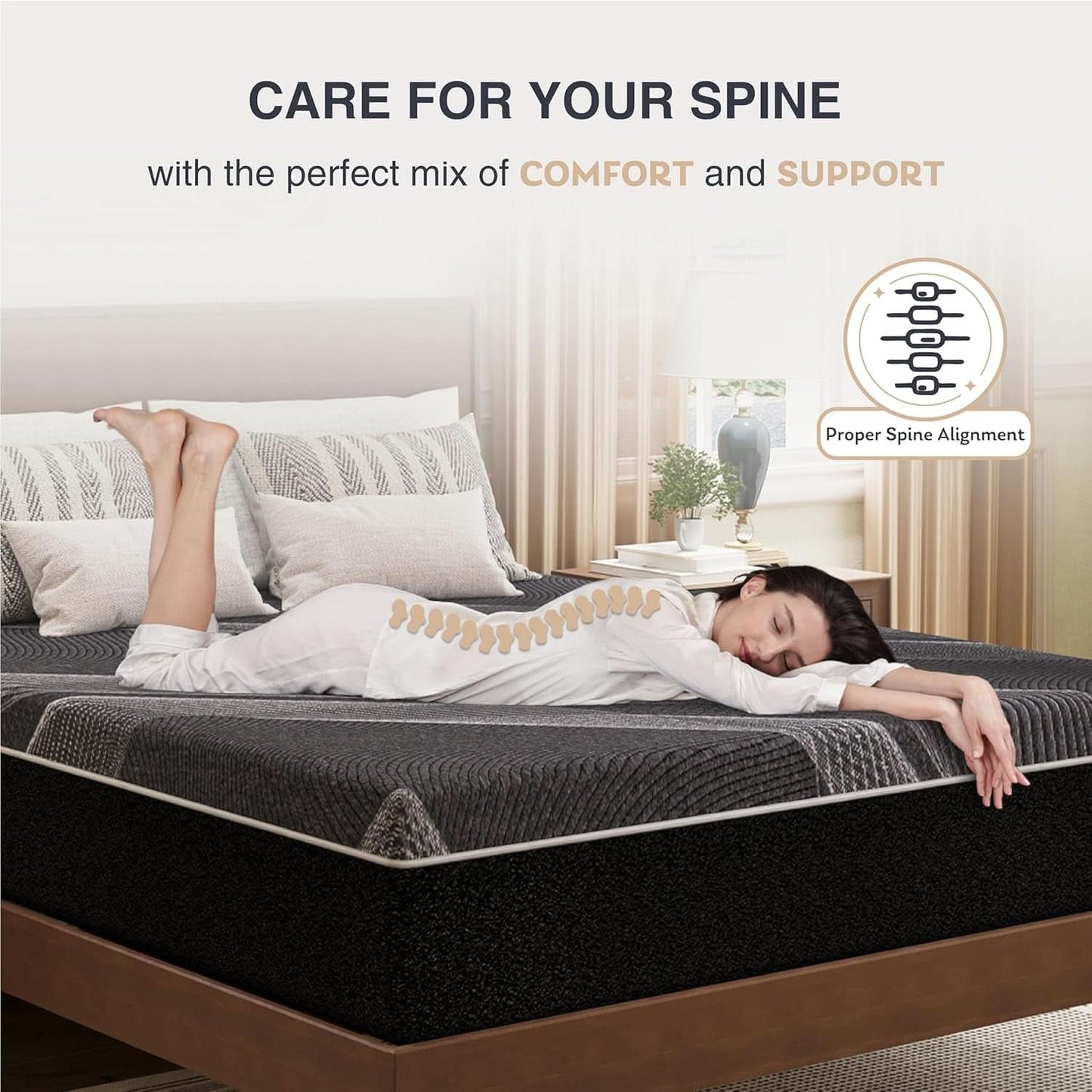 Queen Size Gel Memory Foam Mattress Certipur Certified