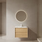 24' Bathroom Vanity with Sink, Wall-Mounted Floating Plywood Bathroom Storage