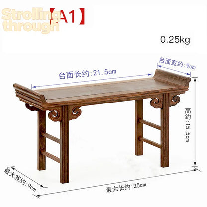 Chinese Redwood Low Tea Table and Display Stand