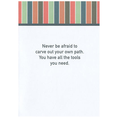 Step Boldly in the Future - Graduation Card