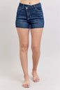 Judy Blue Full Size High Waist Criss-Cross Waistband Denim Shorts Plus Size
