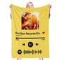 Music Code Personalized Photo Printing Blanket Flannel