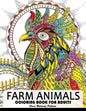 Farm Animal Coloring Books for Adults: Animal Relaxation and Mindfulness (Duck, Horse, Cow, Chicken, rabbit, pig and friend) - Paperback