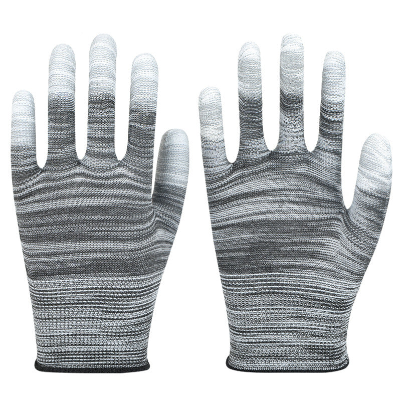 Labor Protection Colored Nylon PU-coated Safety Gloves