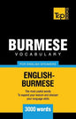 Burmese vocabulary for English speakers - 3000 words - Paperback