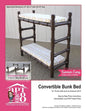 Convertible Bunk Bed: Intermediate-Level PVC Project for 18-inch Dolls - Paperback