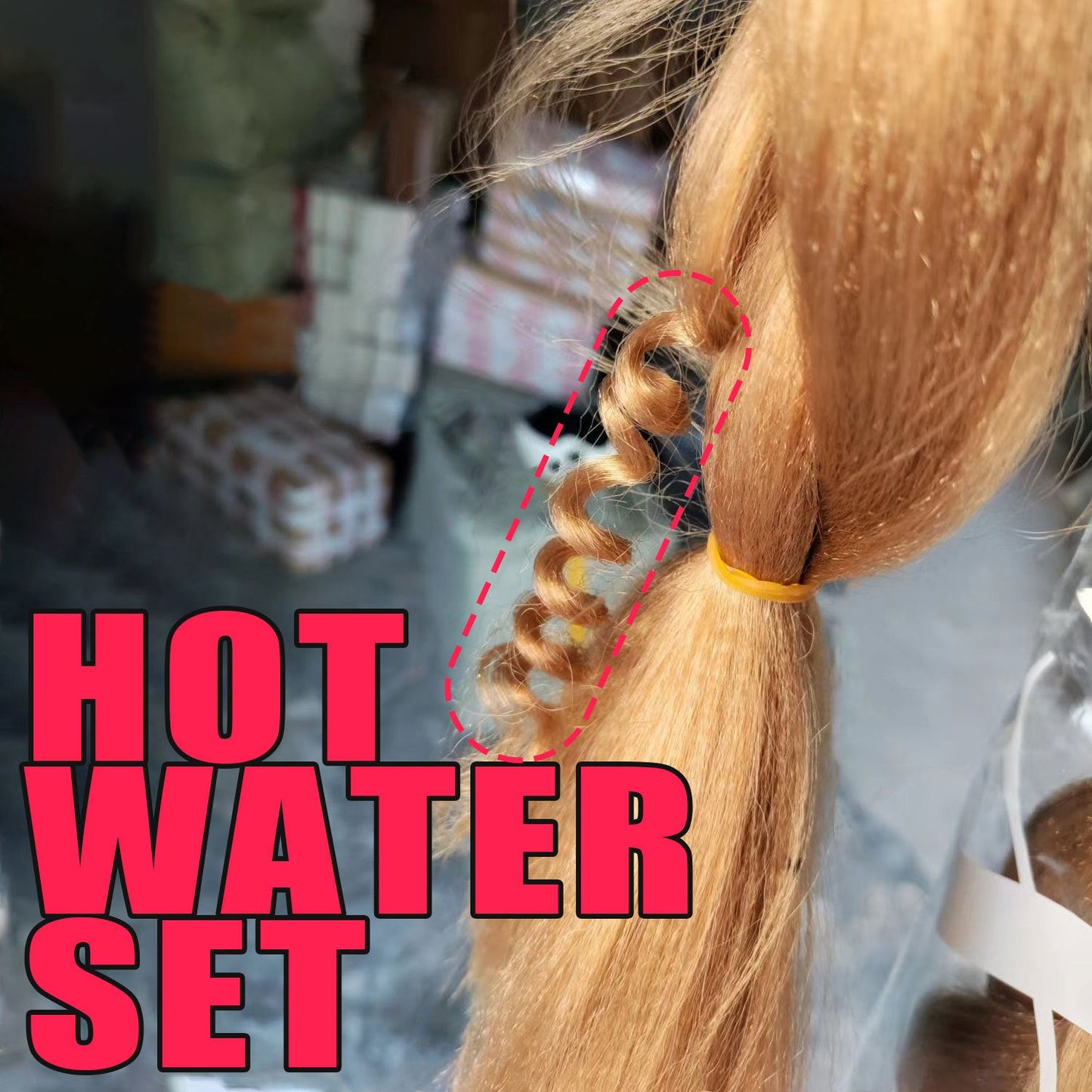 Womens Multi-colored Long Braided Ponytail