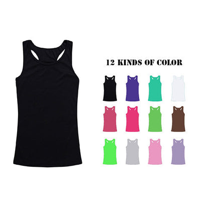12-Pack Women's Ribbed Racerback Tank Tops
