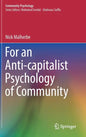 For an Anti-Capitalist Psychology of Community - Hardcover