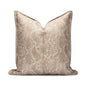 Natural Style Coffee Color Splicing Pu Leather Sofa Pillow