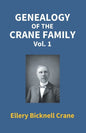 Genealogy Of The Crane Family (1St Vol) - Paperback
