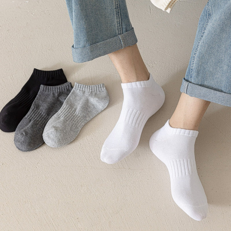 7A-Level Antibacterial Socks Mens Low-Rise Invisible Socks Summer
