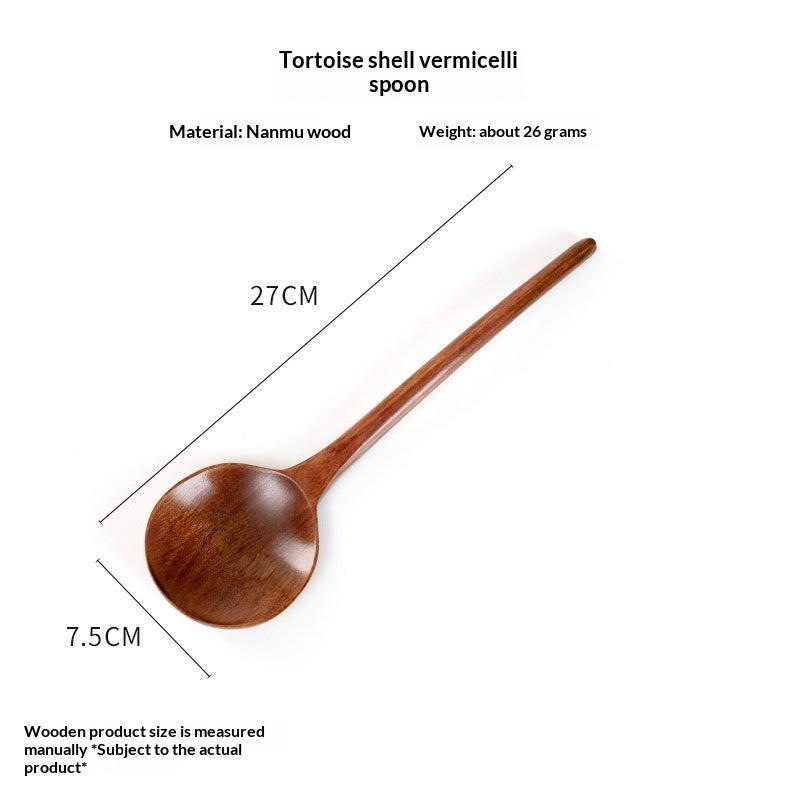 Japanese-style Household Tableware Wooden Soup Spoon