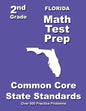 Florida 2nd Grade Math Test Prep: Common Core State Standards - Paperback