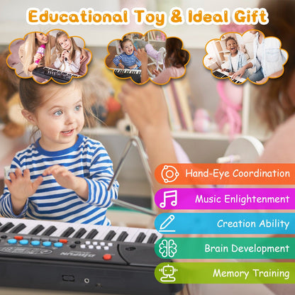 37-Key Electronic Keyboard with Microphone for Kids
