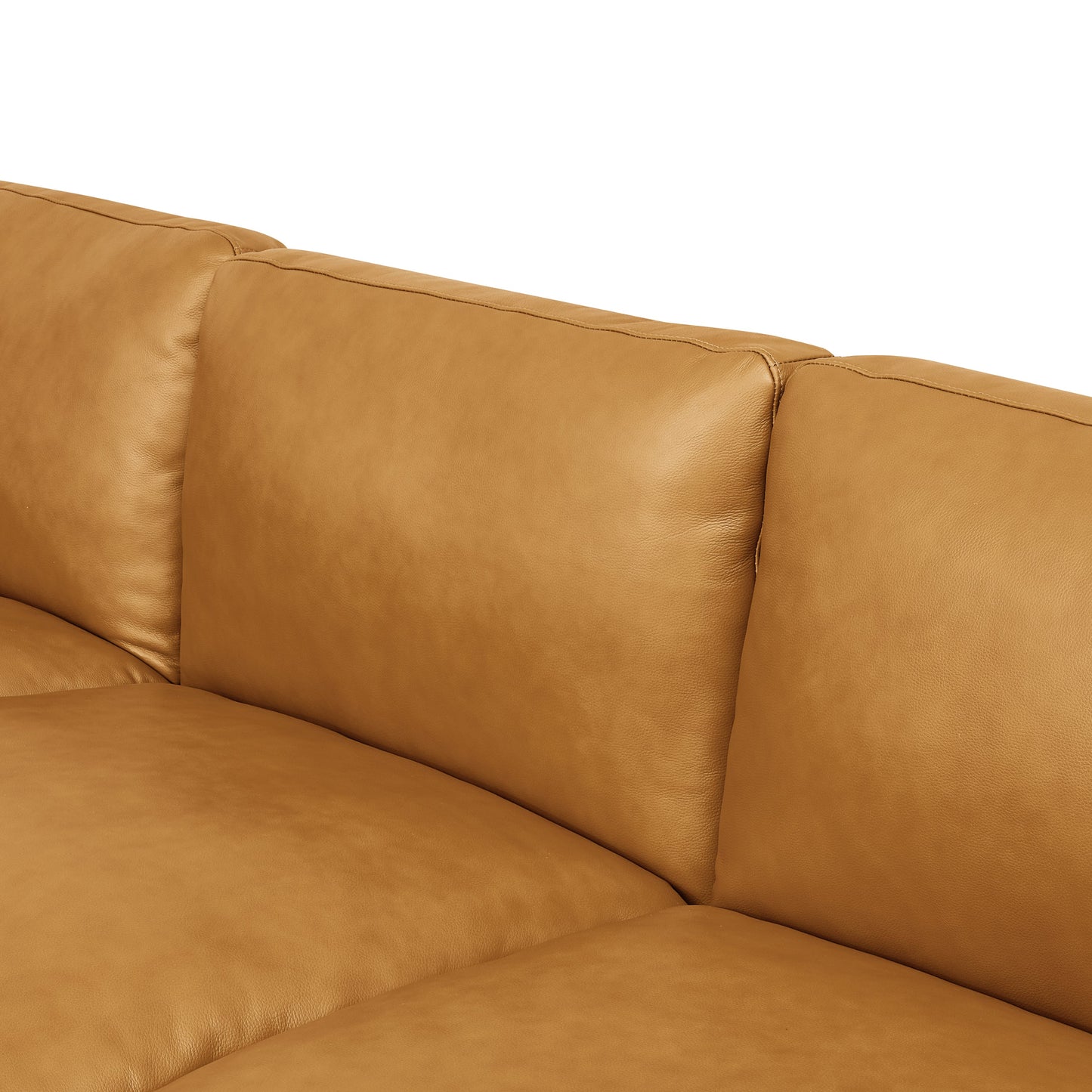 Sectional Sofa Modular Leather Match Ginger 8 Seat 159 In